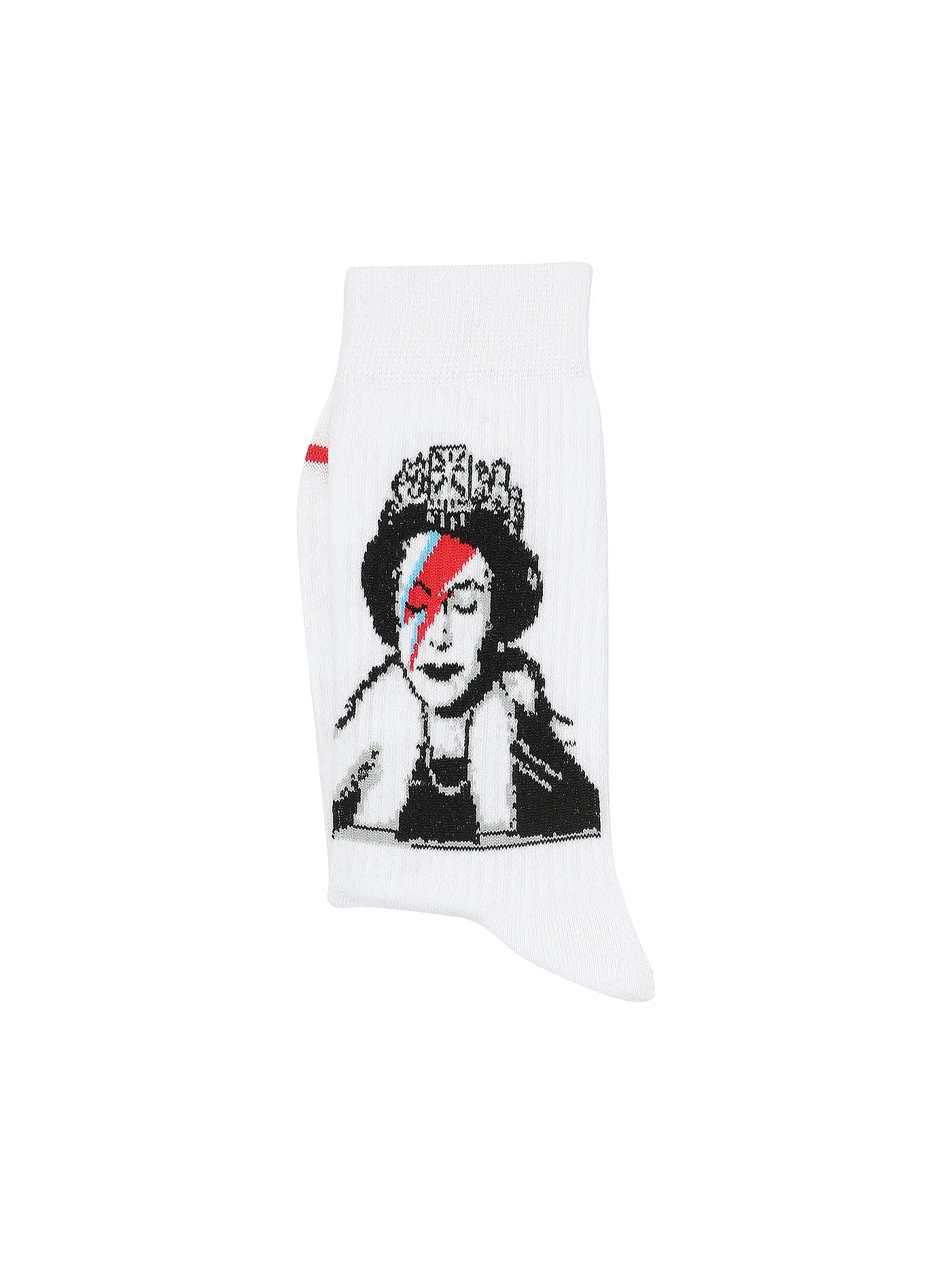 MUSEARTA | Damen Socken BANKSY GRAFFITI - LIZZIE STARTUST white | 